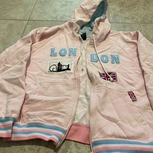 "London" Pink Hoodie